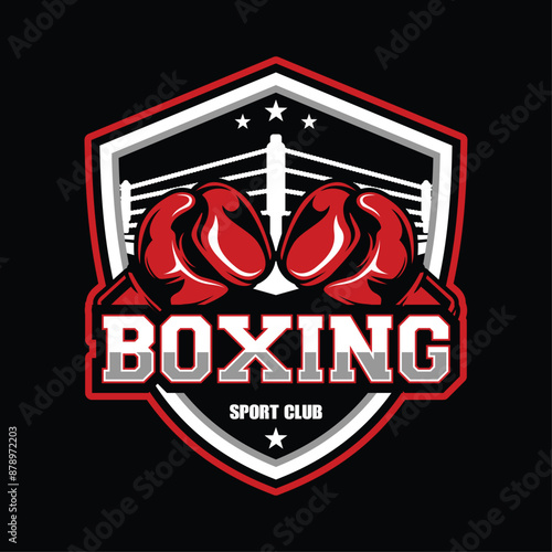 Kick Boxing and Boxing Logo Vector