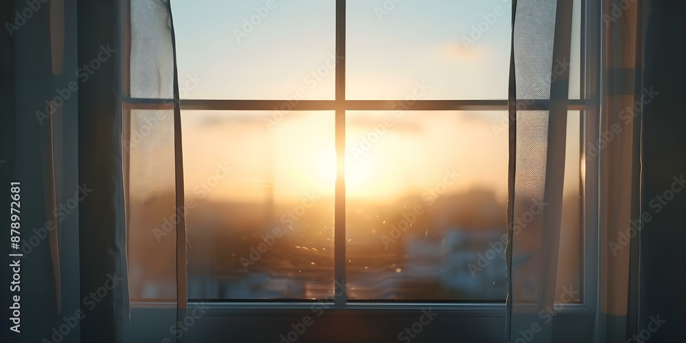 Timelapse animation of sunset view with music background through window. Concept Sunset Timelapse, Music Background, Window View, Relaxing Atmosphere Timelapse animation of sunset view with music background through window. Concept Sunset Timelapse, Music Background, Window View, Relaxing Atmosphere