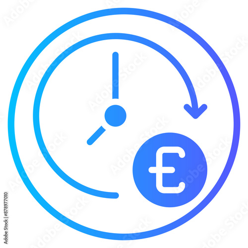 time gradient icon