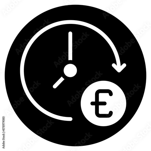 time glyph icon