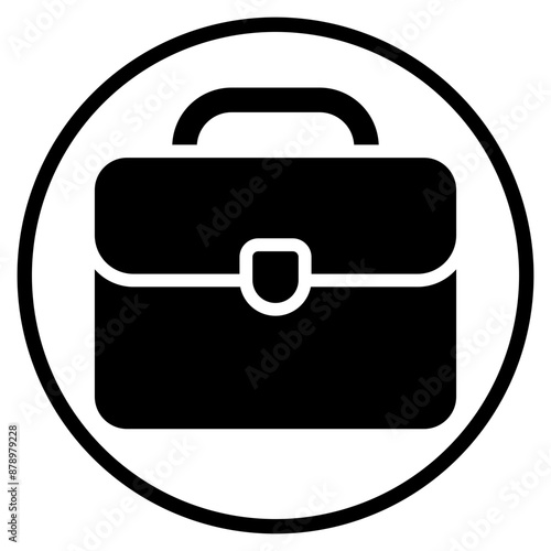 suitcase glyph icon