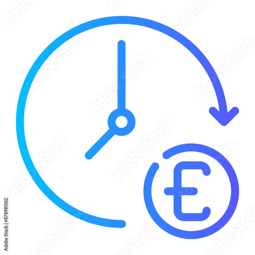time gradient icon