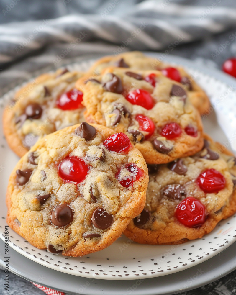 Indulgent Maraschino Cherry Chocolate Chip Cookies - A Sweet Delight Indulgent Maraschino Cherry Chocolate Chip Cookies - A Sweet Delight