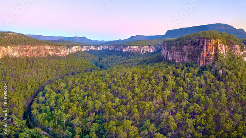 Sunrise looking up the gorge