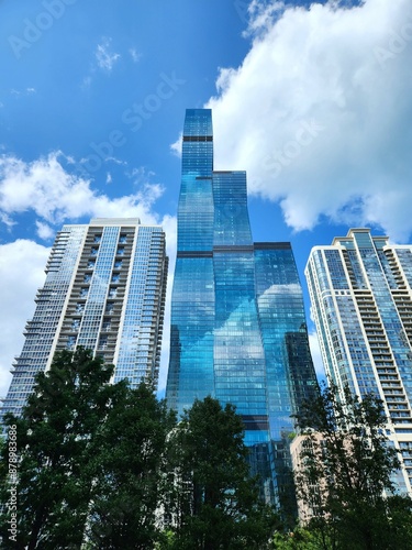 skyscrapers in the city