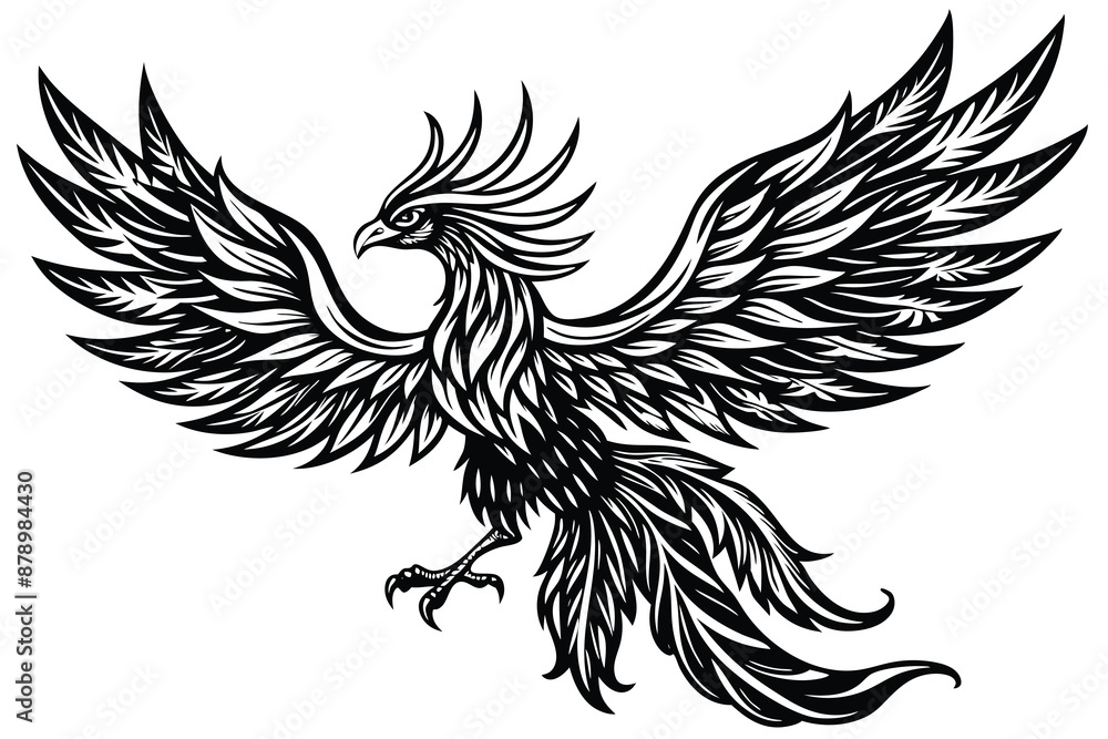Obraz premium phoenix vector illustration