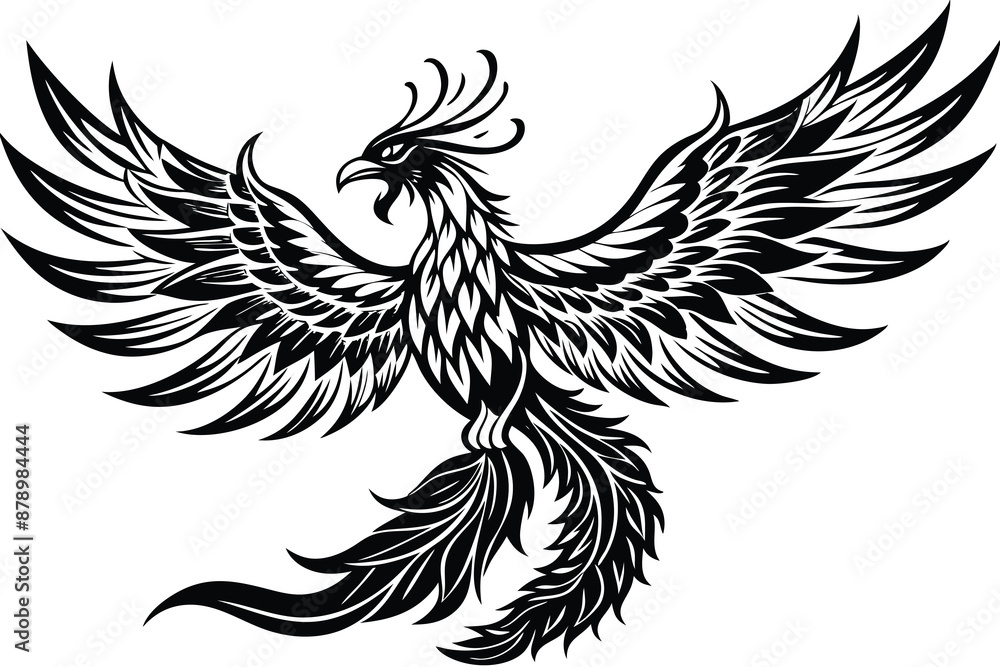 Obraz premium phoenix vector illustration