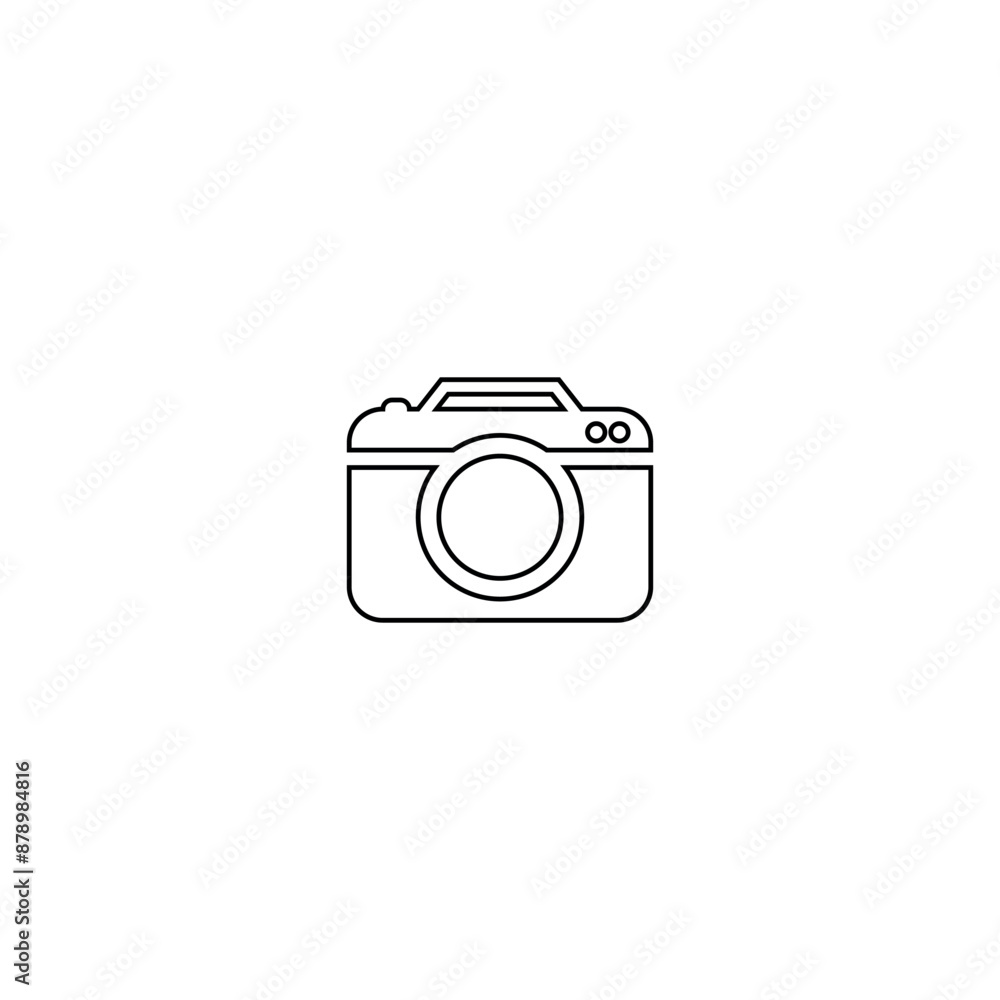 Camera Icons Black and White Line Vector Art Camera Icons Black and White Line Vector Art