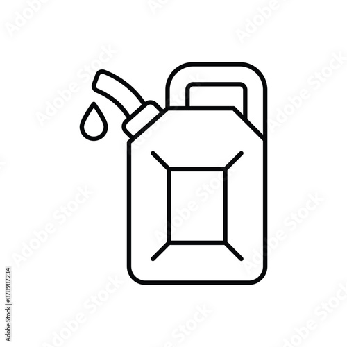 jerrycan icon design with white background stock illustration