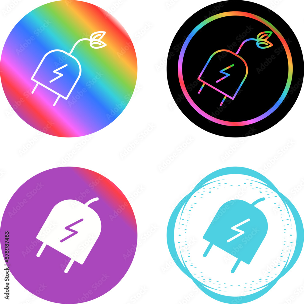 Electric Plug Vector Icon Electric Plug Vector Icon