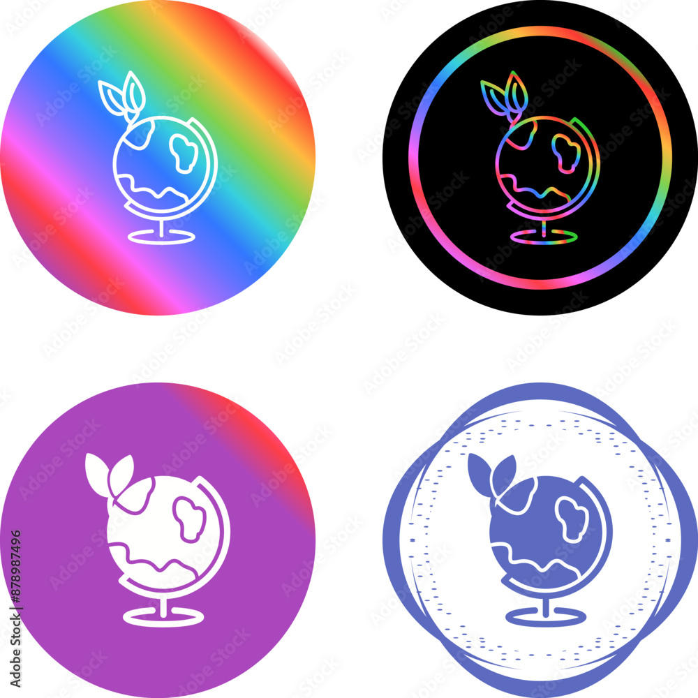 Eco friendly World Vector Icon Eco friendly World Vector Icon