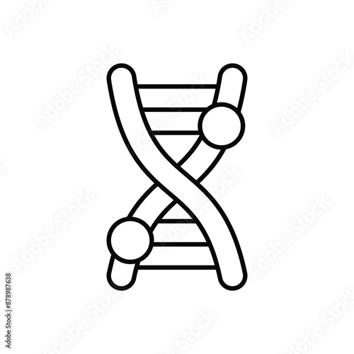 gene mutation icon design with white background stock illustration