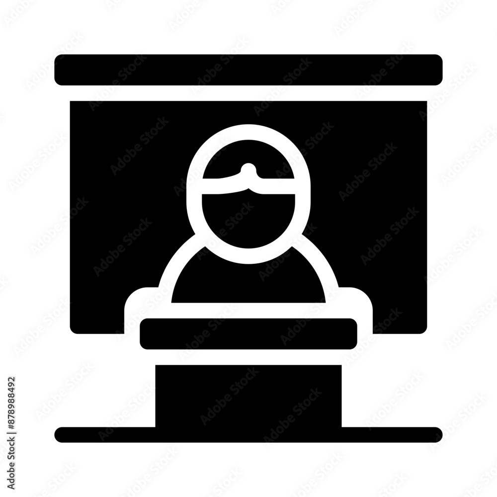 classroom glyph icon classroom glyph icon