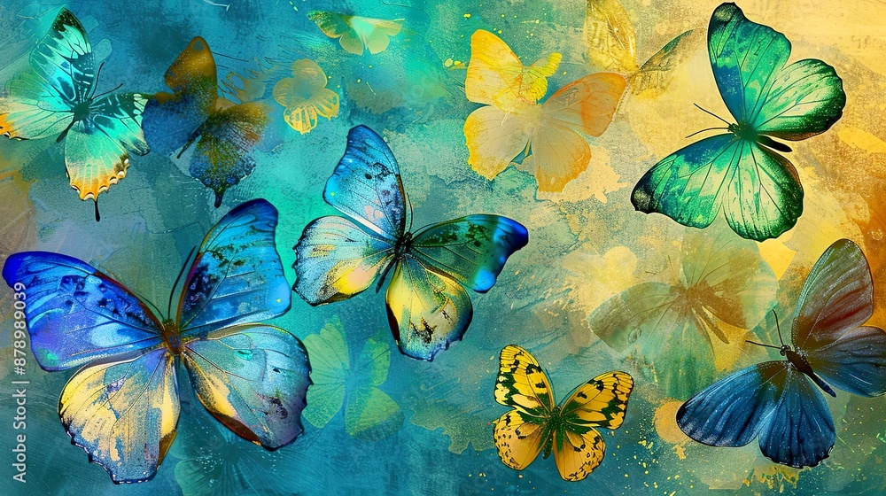 Abstract Butterfly Watercolor Abstract Butterfly Watercolor