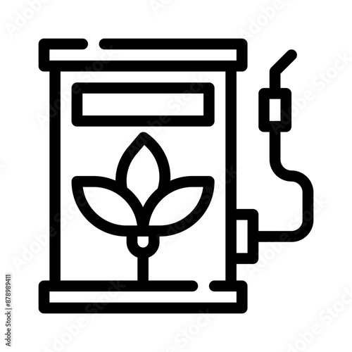 biofuel line icon