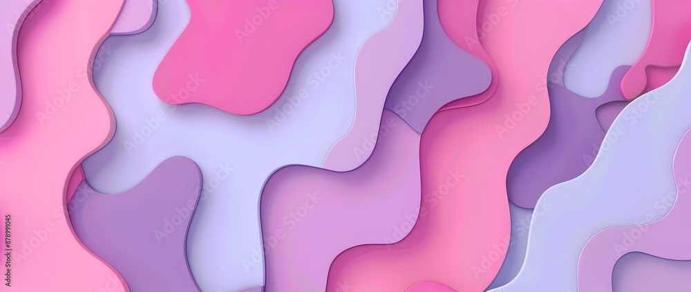 Vibrant Pop Art Poster in Pastel Pink and Purple with Empty Space for Mockup Design Vibrant Pop Art Poster in Pastel Pink and Purple with Empty Space for Mockup Design
