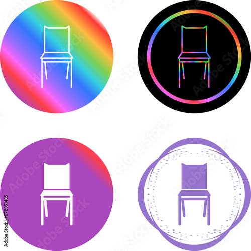 Bedroom Chair Vector Icon