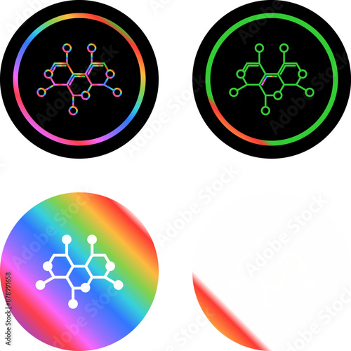 Molecule Structure Vector Icon