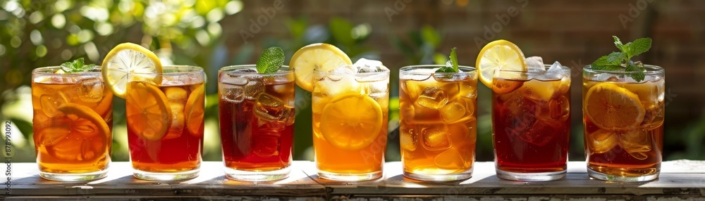 Creative Iced Tea Presentation: Tea-filled Ice Globes in Infuser Pitcher Creative Iced Tea Presentation: Tea-filled Ice Globes in Infuser Pitcher