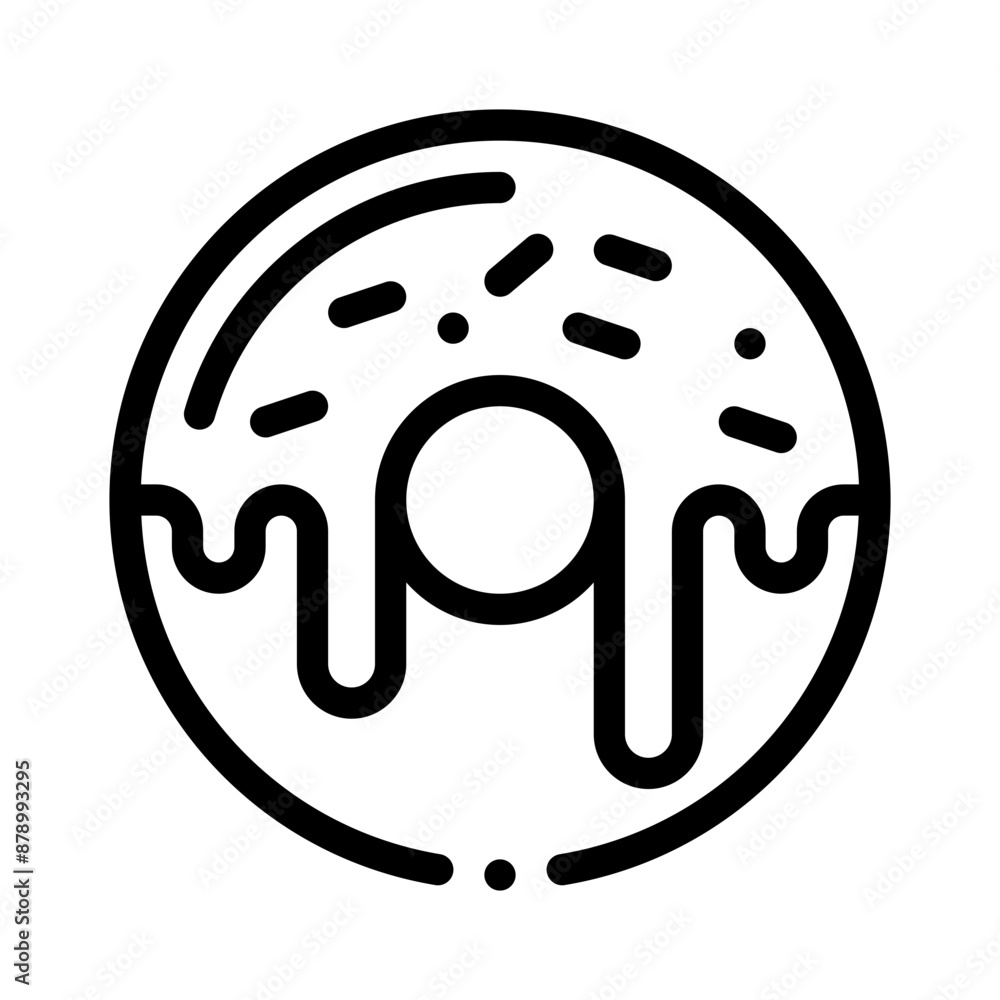 donut line icon donut line icon