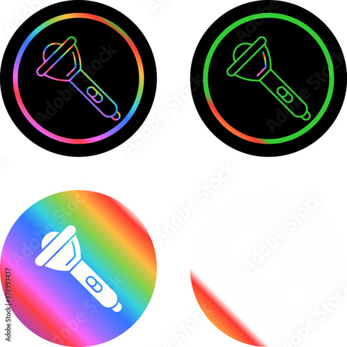 Flashlight Vector Icon