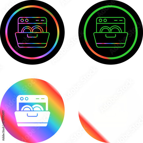 Dishwasher Vector Icon