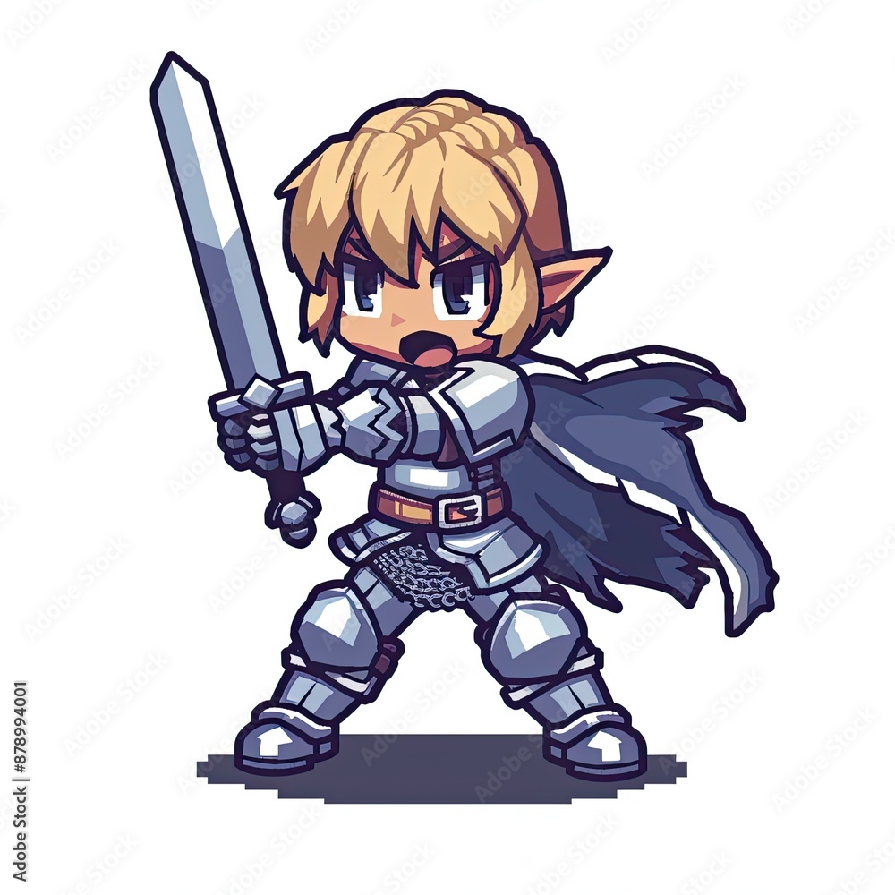 Heroic Warrior Princess In Battle Stance Heroic Warrior Princess In Battle Stance