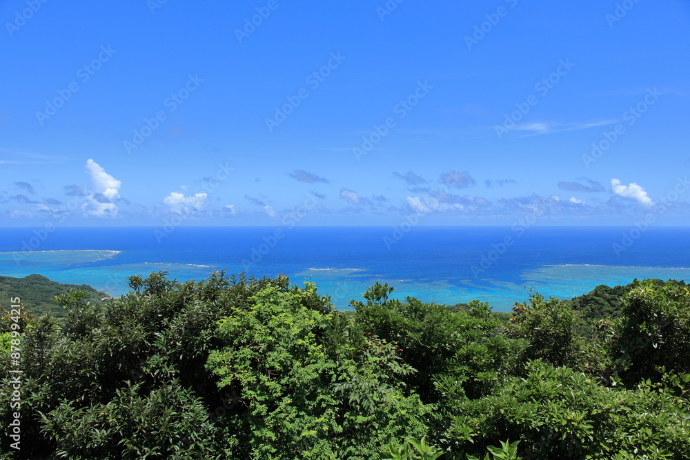 The cobalt blue sea seen from Nosokodake Observation Deck The cobalt blue sea seen from Nosokodake Observation Deck
