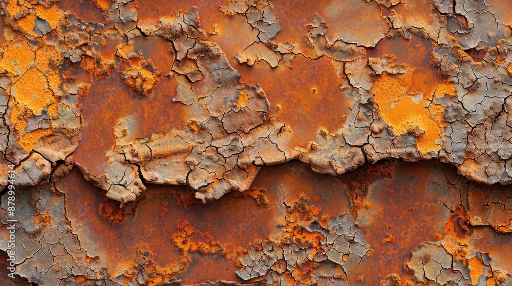 Abstract Background, a close-up of a surface covered in a thin layer of rust, with rich, warm tones of orange and brown. Abstract Background, a close-up of a surface covered in a thin layer of rust, with rich, warm tones of orange and brown.