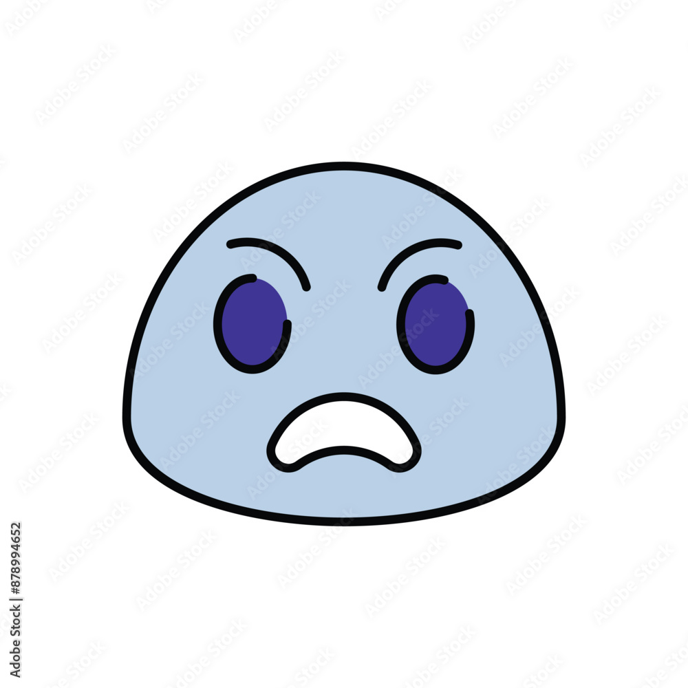 Fototapeta premium Angry icon design with white background stock illustration