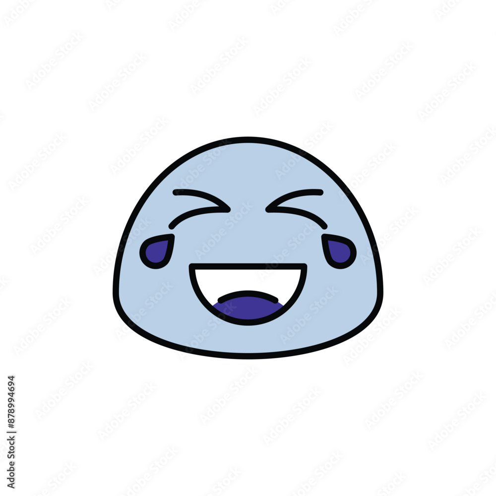 Laughing icon design with white background stock illustration Laughing icon design with white background stock illustration