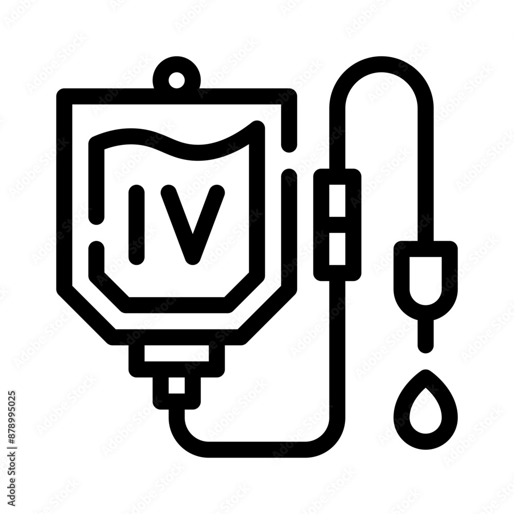 IV line icon IV line icon