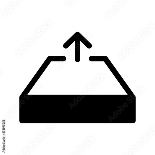 Outbox Icon Vector Symbol Design Illustration