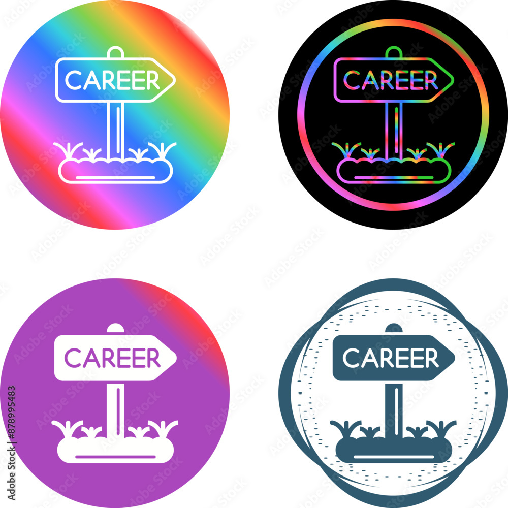 Fototapeta premium Career Vector Icon
