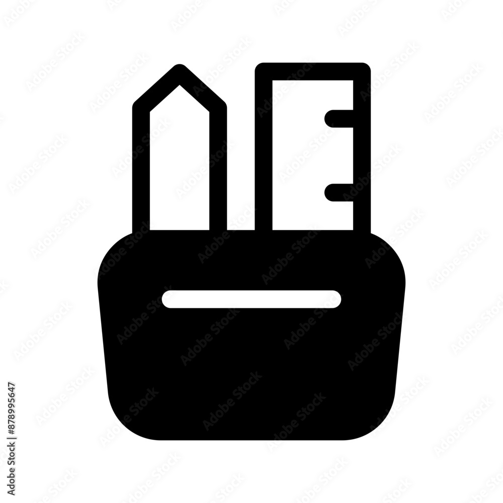 Pencil Holder Icon Vector Symbol Design Illustration Pencil Holder Icon Vector Symbol Design Illustration