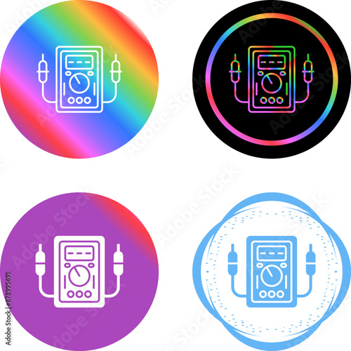 Voltmeter Vector Icon