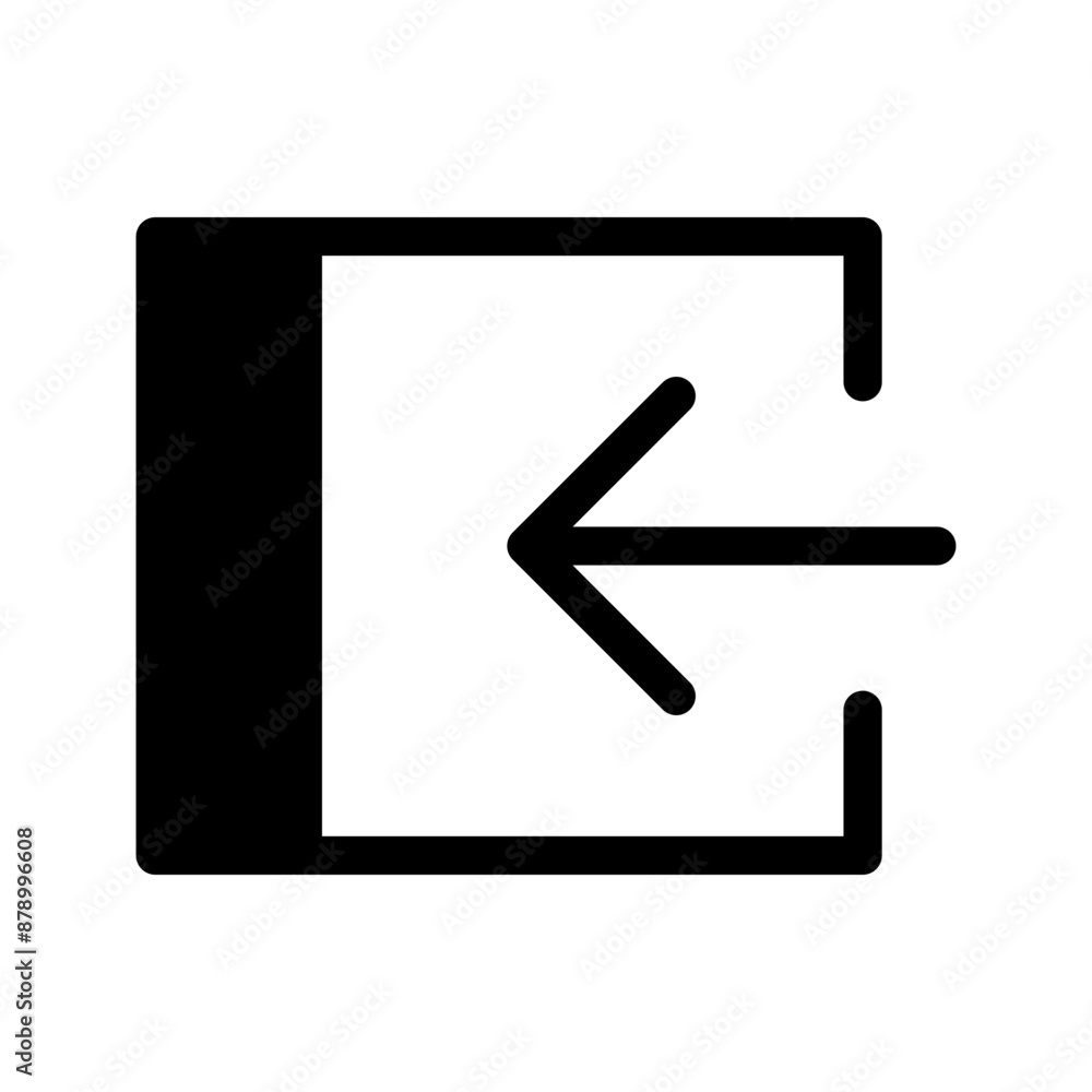 Logout Icon Vector Symbol Design Illustration Logout Icon Vector Symbol Design Illustration
