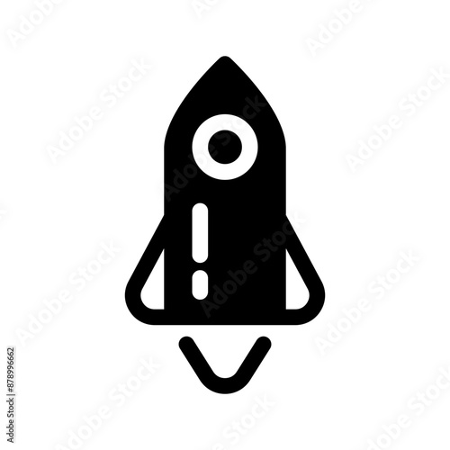 Rocket Icon Vector Symbol Design Illustration