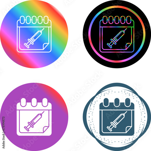 Vaccine Time Vector Icon