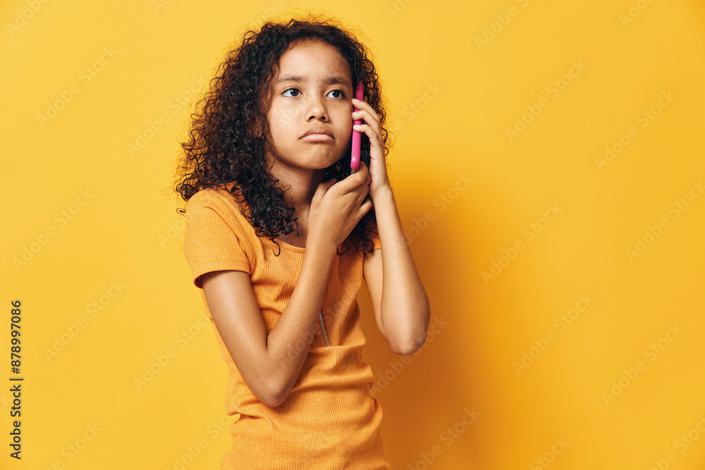 Fototapeta premium Woman background person beauty childhood female little face girl portrait cute girl young