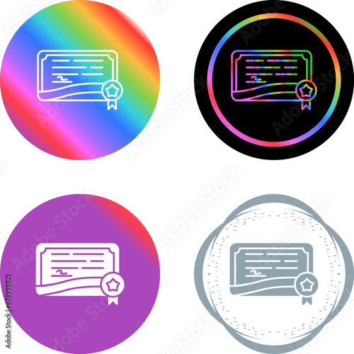 Certificate Vector Icon