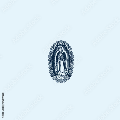 THESE HIGH QUALITY MOTHER MARIA VECTOR FOR USING VARIOUS TYPES OF DESIGN WORKS LIKE T-SHIRT, LOGO, TATTOO AND HOME WALL DESIGN
