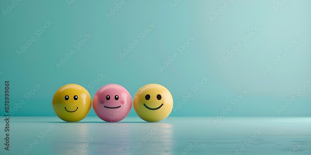 3D banner featuring humorous emojis to celebrate World Emoji Day and Mental Health Day. Concept World Emoji Day, Mental Health Day, 3D Banner, Humorous Emojis 3D banner featuring humorous emojis to celebrate World Emoji Day and Mental Health Day. Concept World Emoji Day, Mental Health Day, 3D Banner, Humorous Emojis