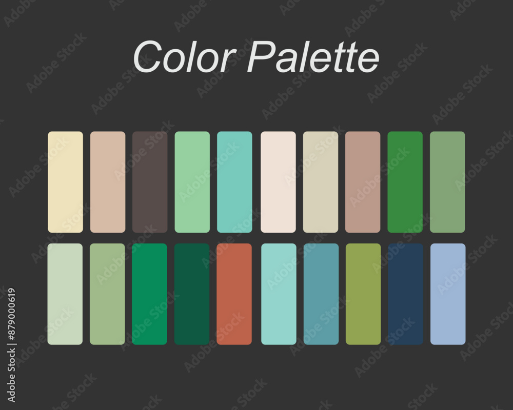 colour palette Free vector a white background colour palette Free vector a white background
