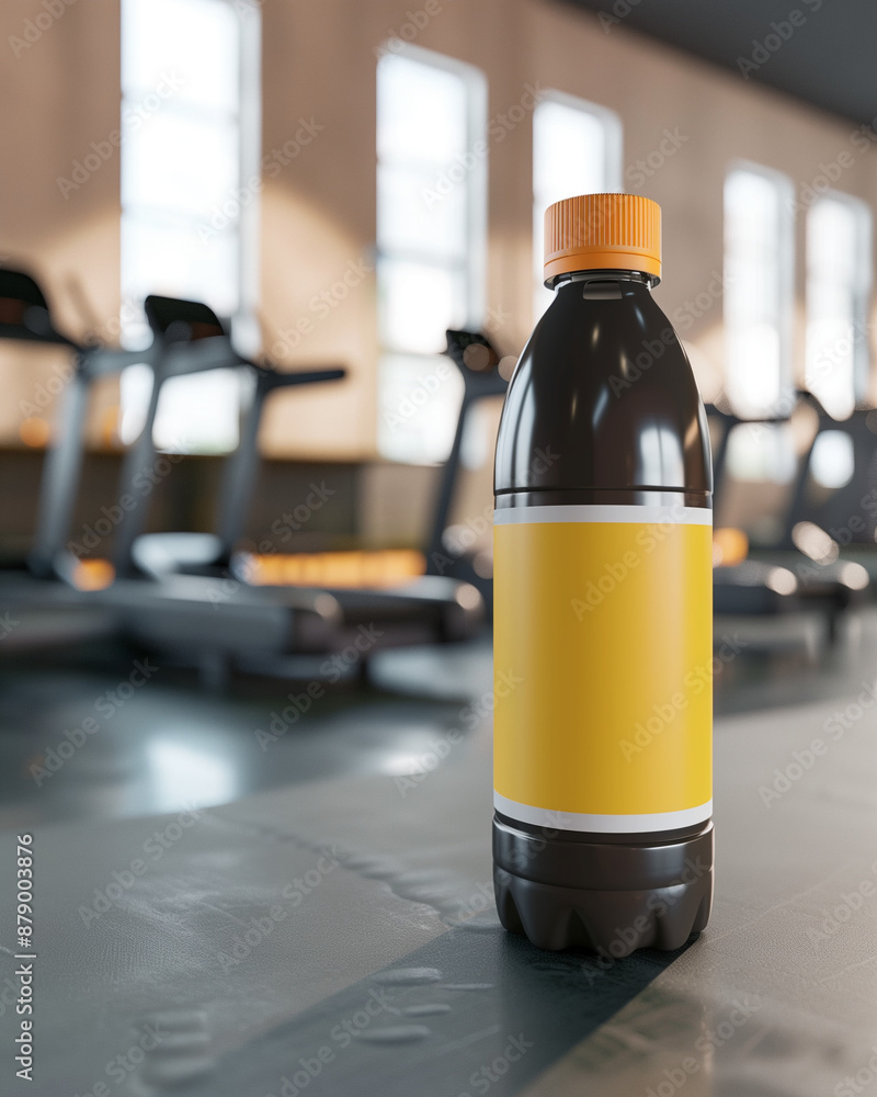 Sport and Fitness Plastic Bottle Mockup with Rugged Design on Gym Surface – Dynamic Packaging for Athletic and Active Lifestyle Products Sport and Fitness Plastic Bottle Mockup with Rugged Design on Gym Surface – Dynamic Packaging for Athletic and Active Lifestyle Products