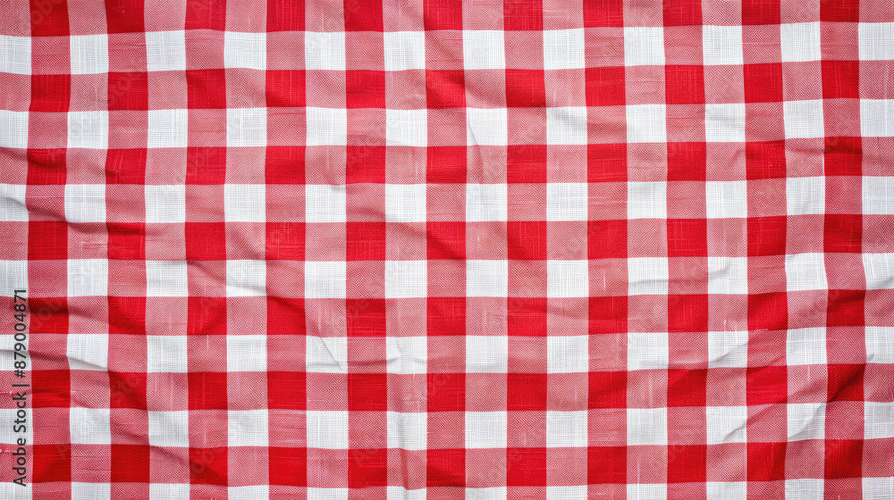Red and white checkered tablecloth Red and white checkered tablecloth
