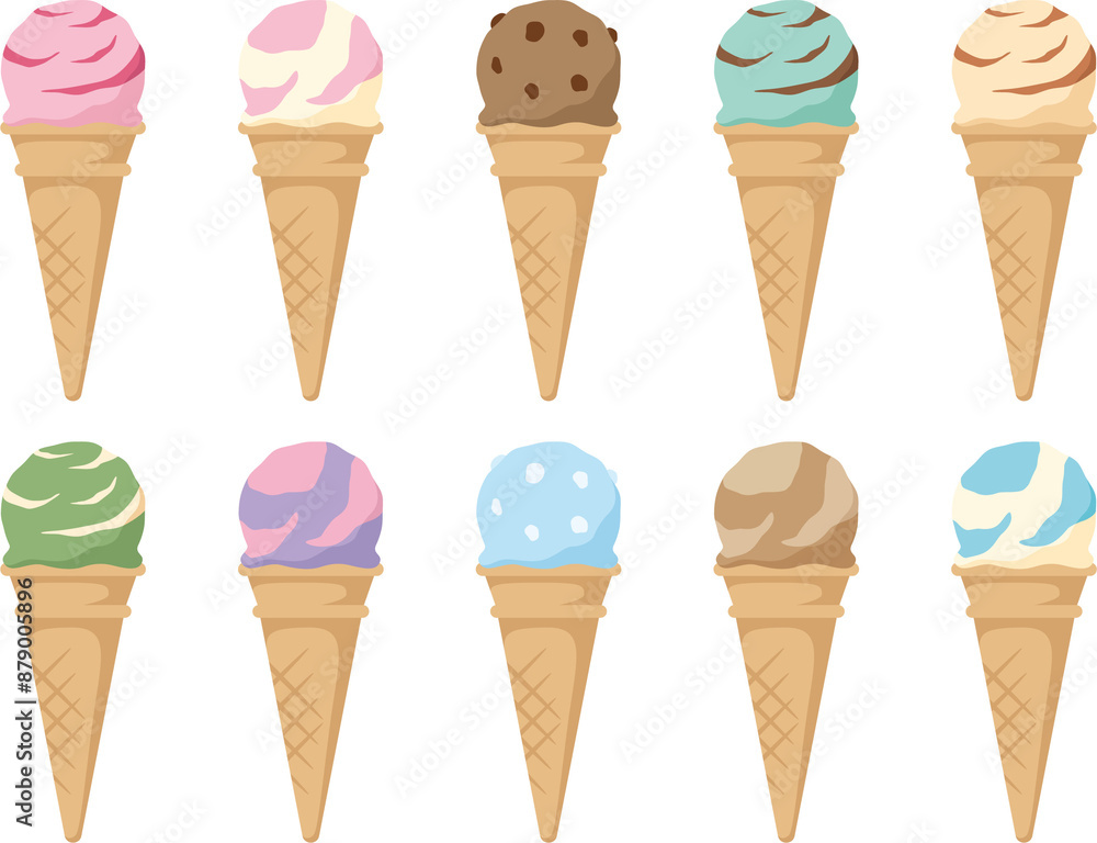 コーンアイスセット ミックスフレーバー ice cream cone mix flavor コーンアイスセット ミックスフレーバー ice cream cone mix flavor