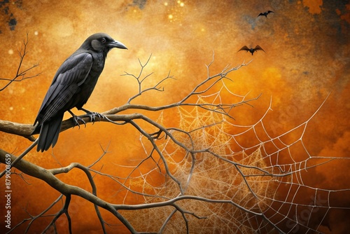 raven on a tree