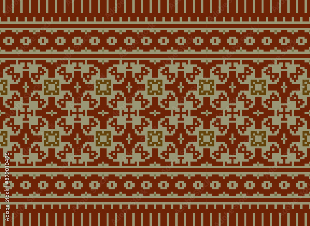 Pixel Tribal striped seamless pattern. Aztec geometric background. Can be used in fabric design for clothes, accessories, decorative paper, wrapping, Pixel Tribal striped seamless pattern. Aztec geometric background. Can be used in fabric design for clothes, accessories, decorative paper, wrapping,
