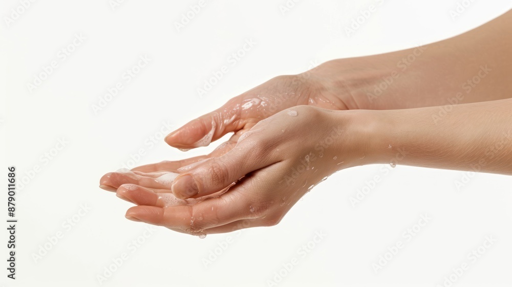 Gentle Hands Lathering Up With Soap And Water Gentle Hands Lathering Up With Soap And Water